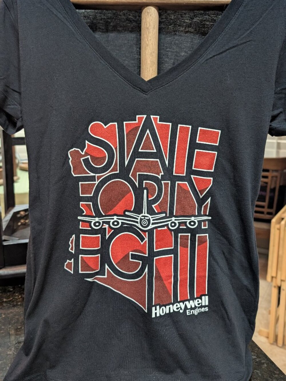 BRAND NEW State Forty Eight Honeywell Aerospace Engines Women's V-Neck Medium